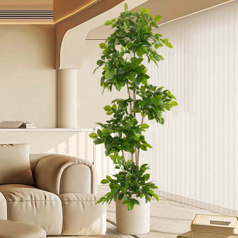 Fiddle Leaf Fig - 2-78in grandes plantas falsas artificial árvore